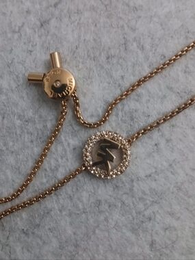 Michael Kors Gold-tone MK Logo Bracelet